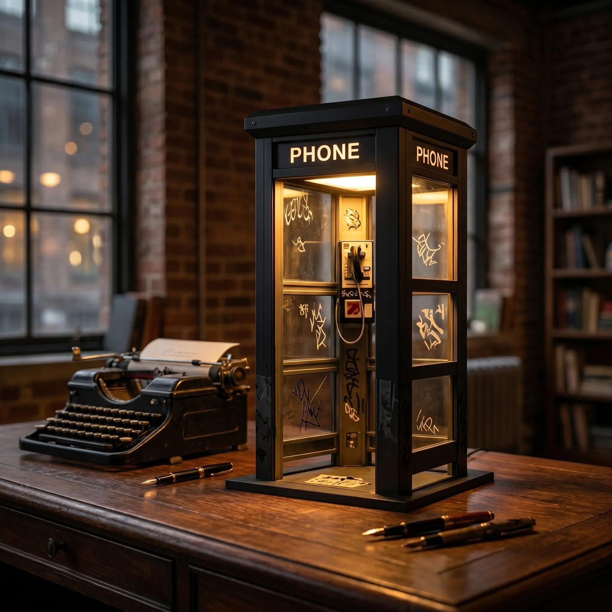 📞TERAZ 50% ZNIŻKI✨Lampa nastrojowa w stylu vintage w kształcie budki telefoniczne